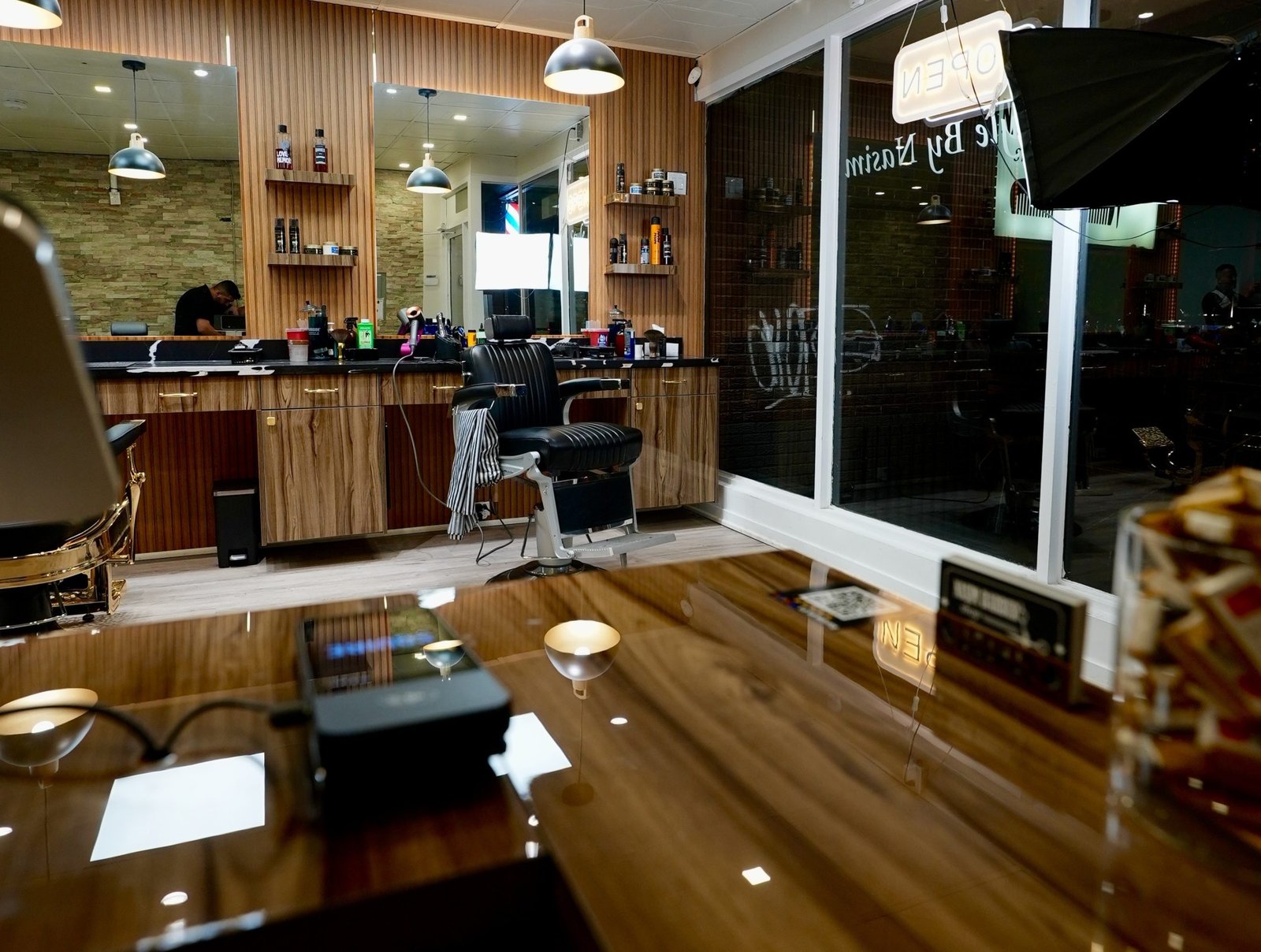 Inside Nasim Barbershop at 166 Spadina Avenue, Toronto